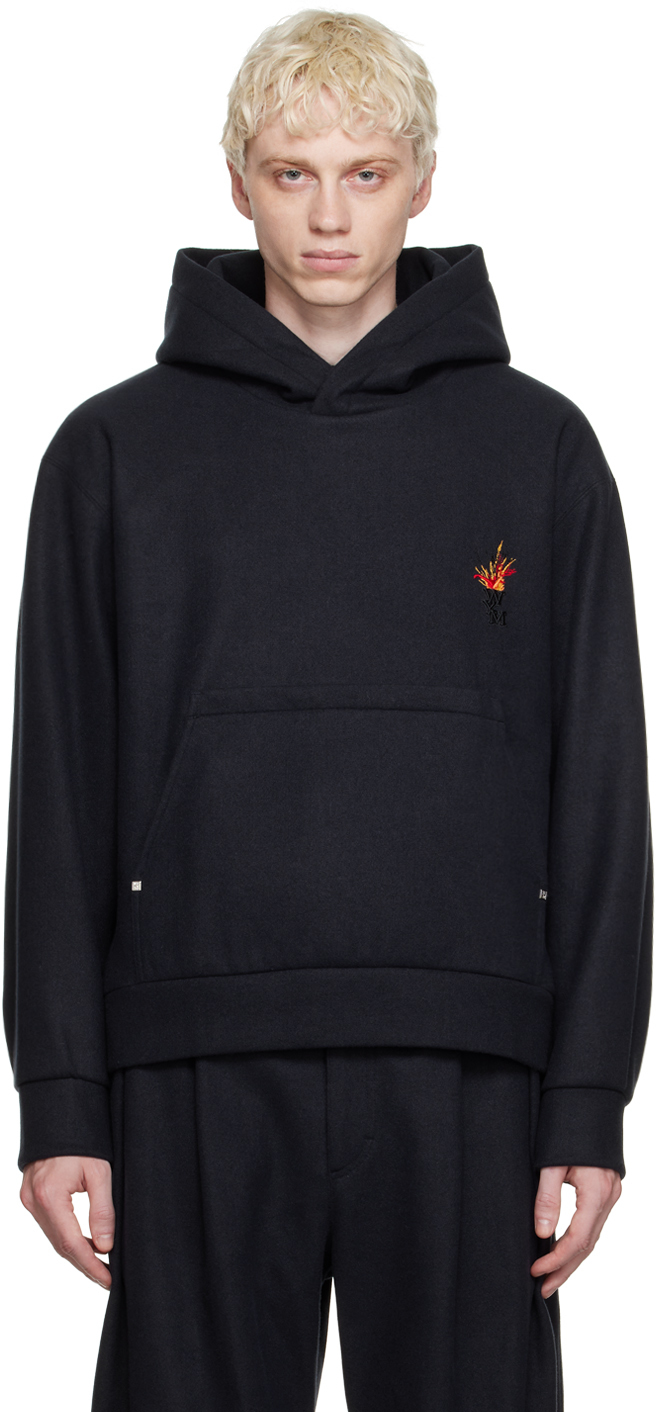 Navy Volcano Hoodie by WOOYOUNGMI on Sale