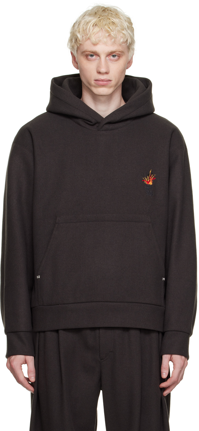 Gray Volcano Hoodie by WOOYOUNGMI on Sale