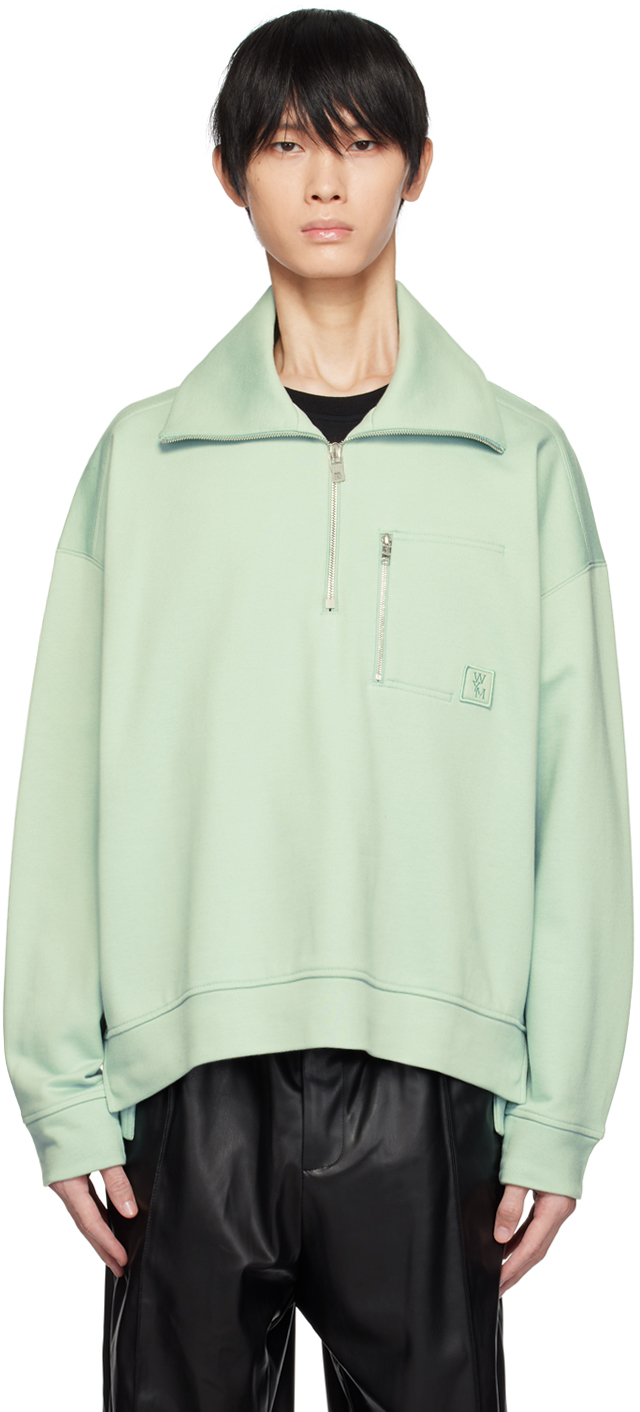 Green Quarter Zip Sweatshirt