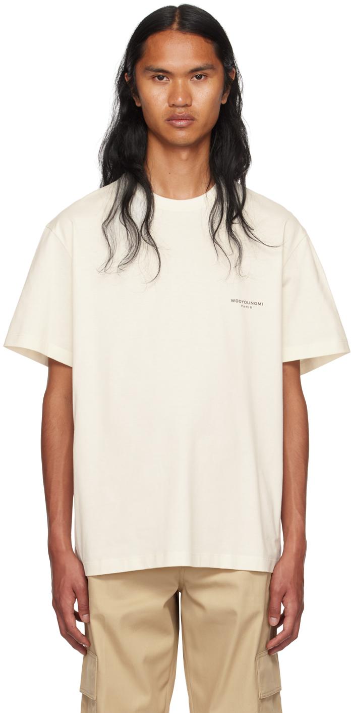 Off-White Square Label T-Shirt by Wooyoungmi on Sale