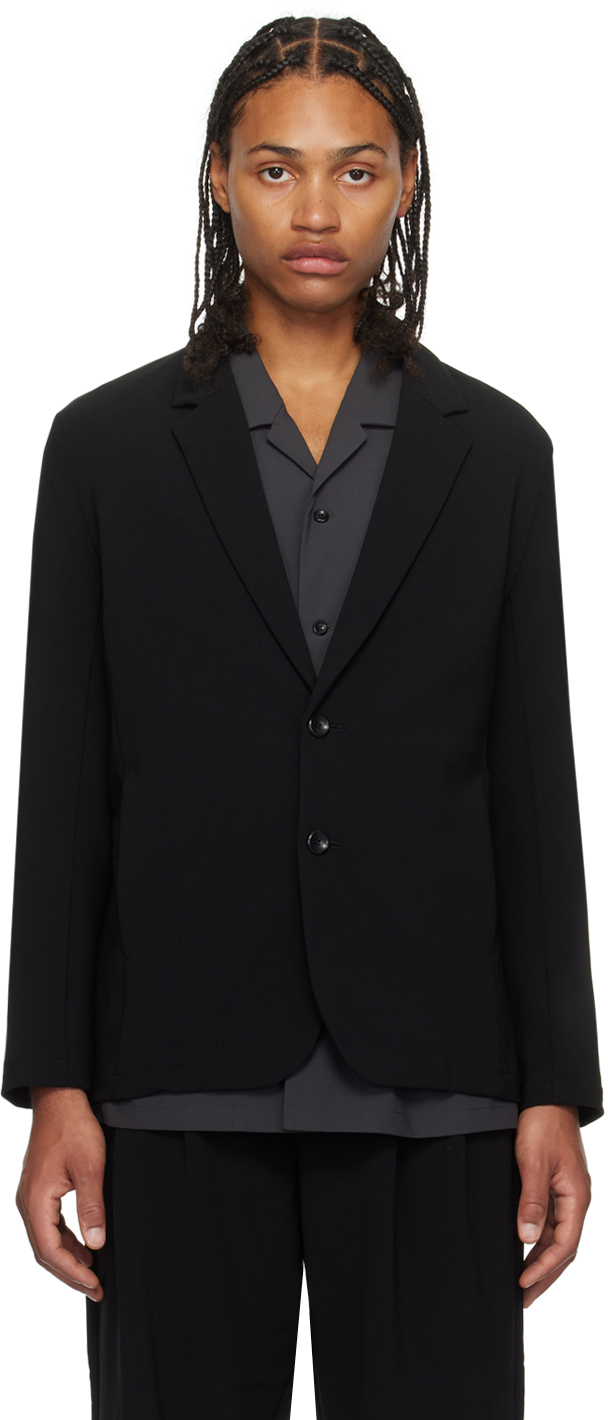 Black Single-Breasted Blazer by ATTACHMENT on Sale