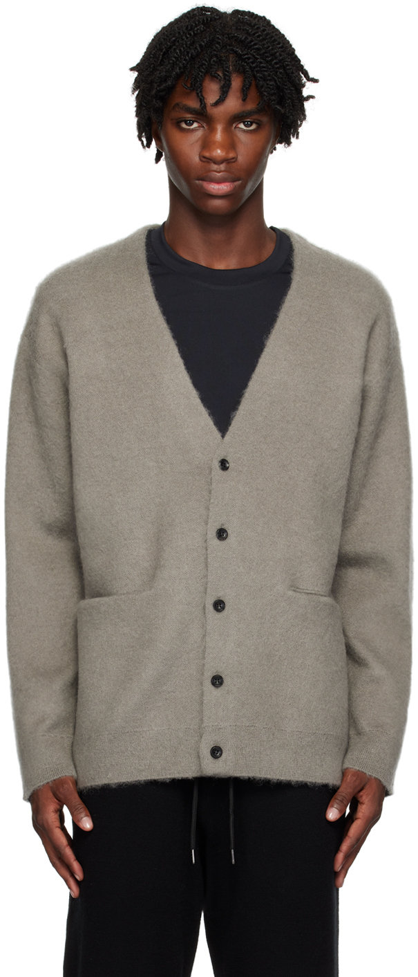 Attachment Gray Double-face Cardigan