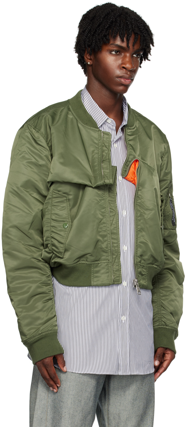 green-customized-fold-bomber-
