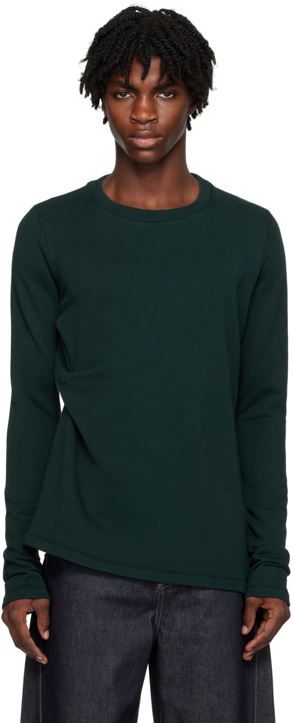 Green Tuck Sweatshirt
