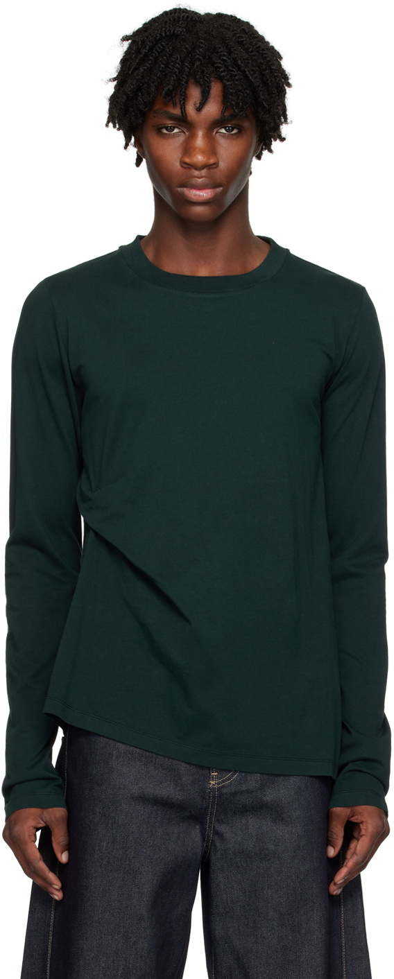 Green Tuck Long Sleeve T-shirt
