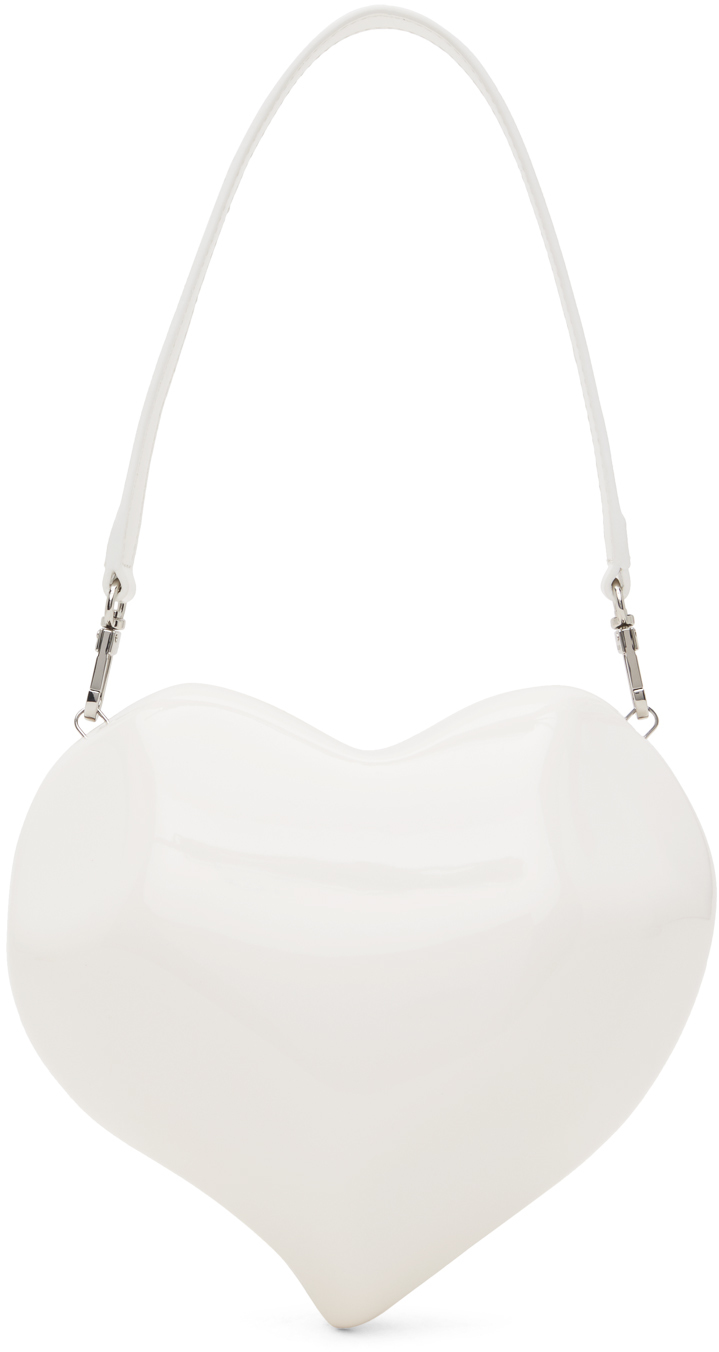 Heart Handbag - White