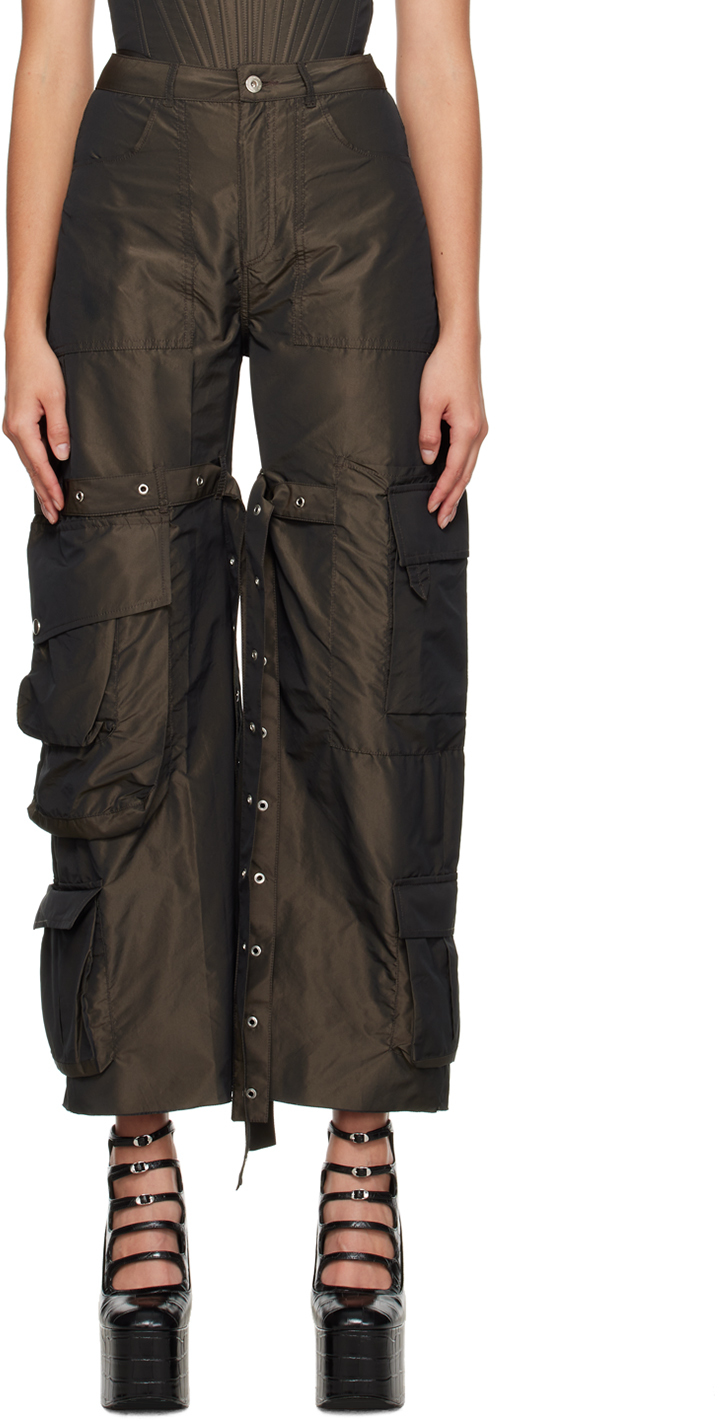 QWANG Best Gift!! Fashion Women's Cuffed Multi-pocket Button Cargo Pants  Low Waist Wide Leg Jeans - Walmart.com