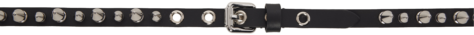 Moschino Black Studs Belt In A5555 Fantasy Black
