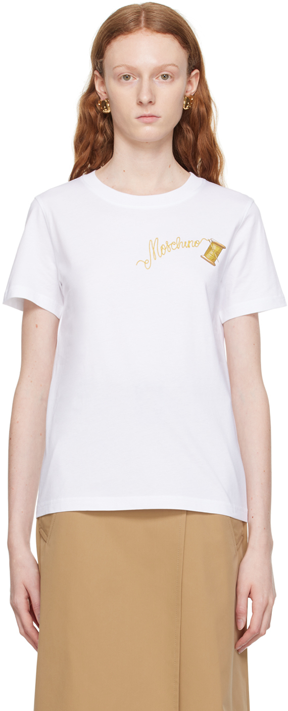 Moschino White Sartorial T-shirt In A1001 F White