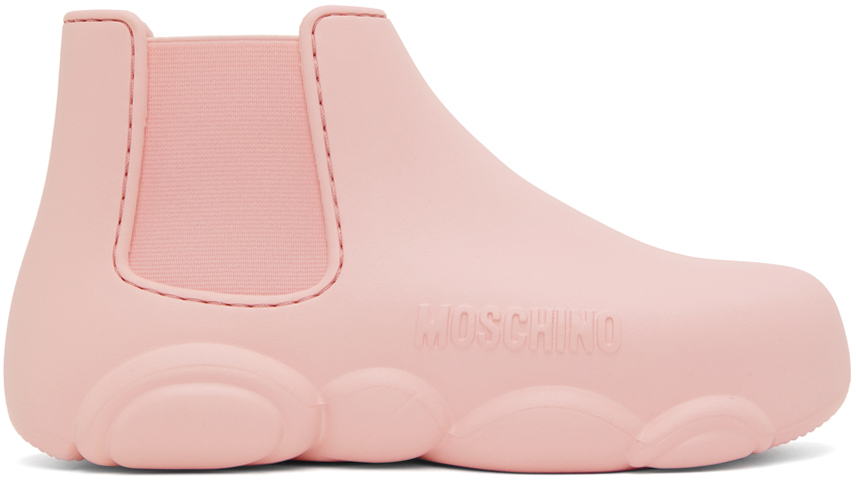 Pink Gummy Ankle Boots