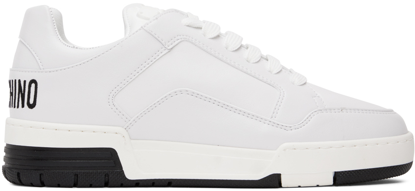 スニーカー Moschino SNEAKER STREETBALL RUBBER TEDDY BEAR White Streetball Teddy Bear Sneakers by Moschino on Sale