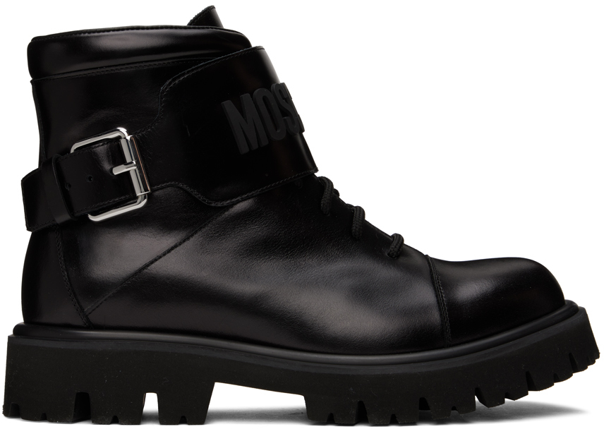 Black Buckle Boots