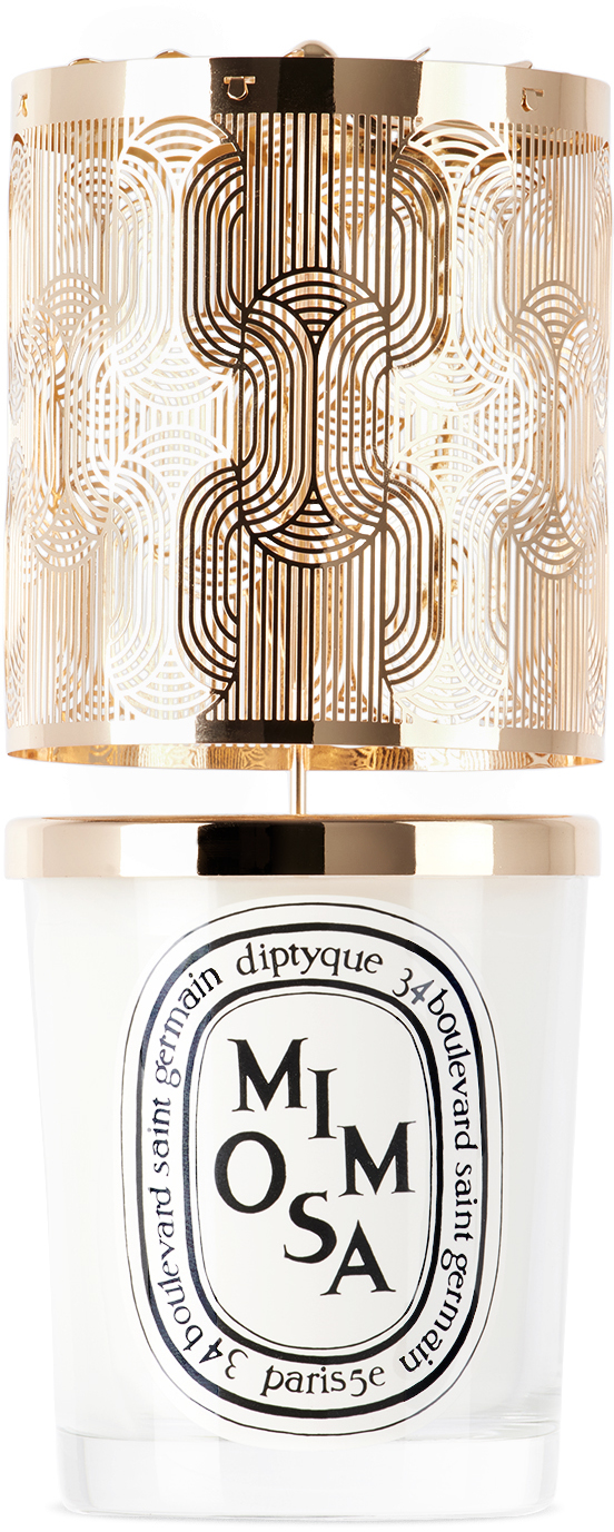 Diptyque Holiday Carousel Mimosa Scented Candle Set In N/a