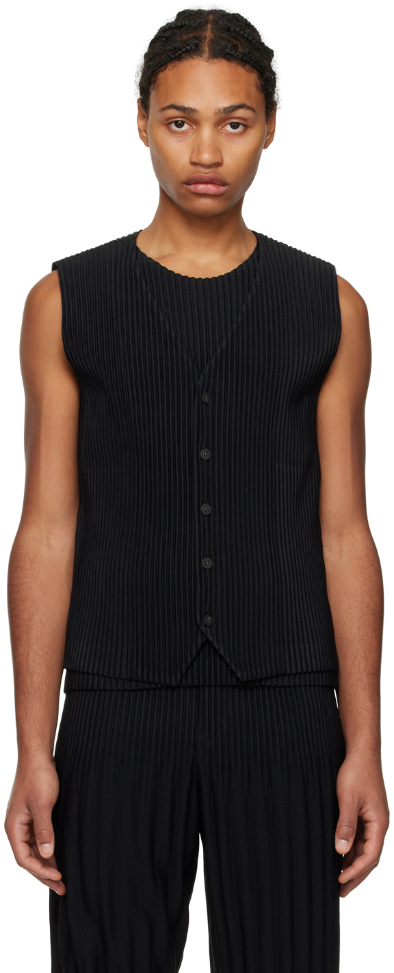 HOMME PLISSÉ ISSEY MIYAKE Black Basics Vest