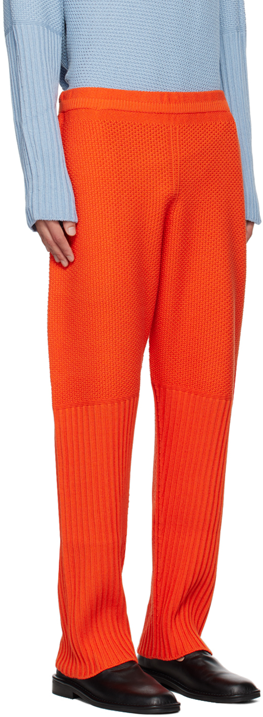 ISSEY MIYAKE ORANGE RUSTIC SWEATPANTS