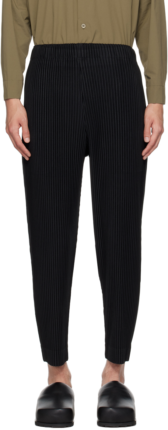 Issey Miyake Black Monthly Color July Trousers In 15-black