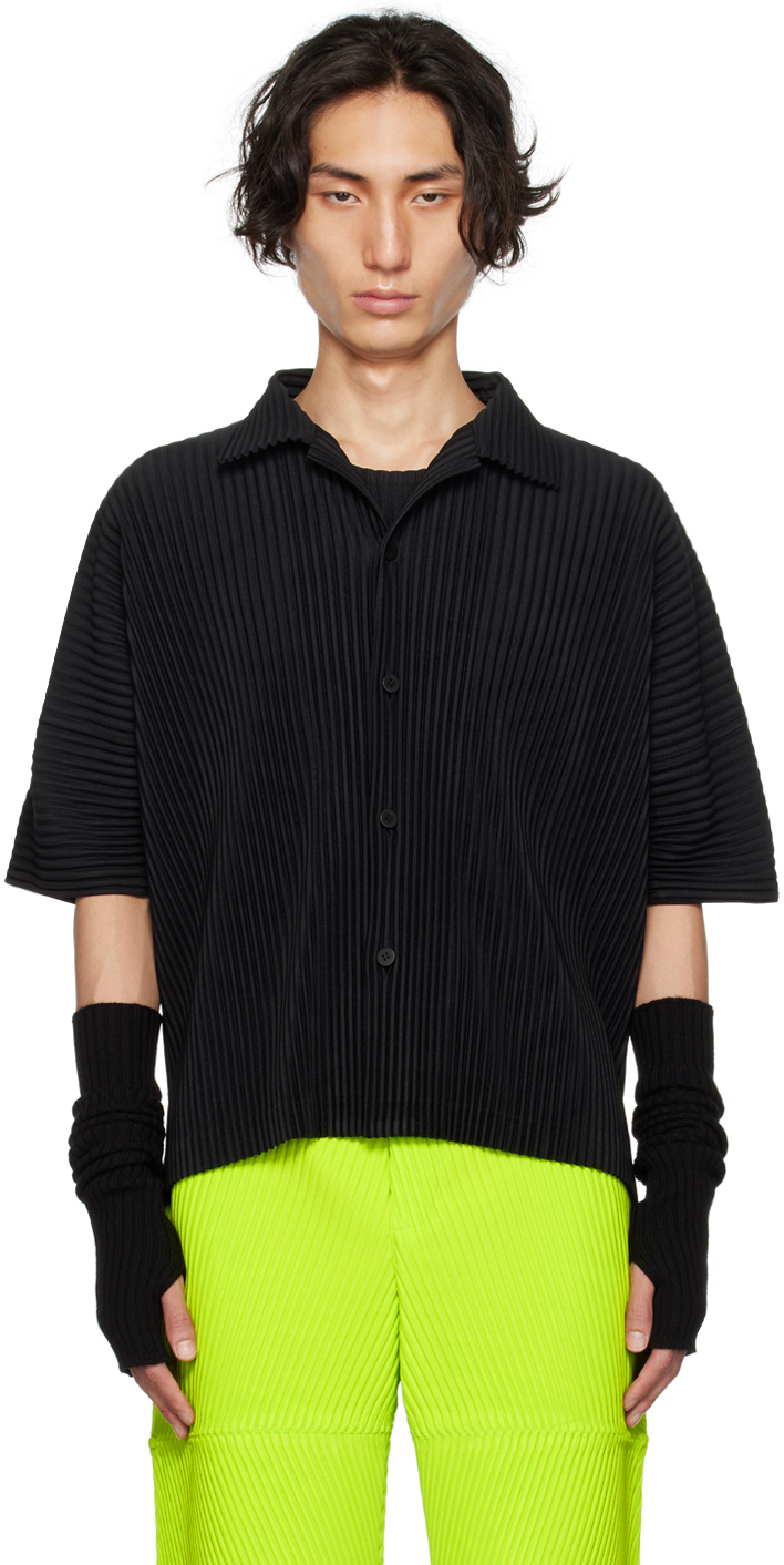 HOMME PLISSÉ ISSEY MIYAKE: Black Monthly Color July Shirt | SSENSE