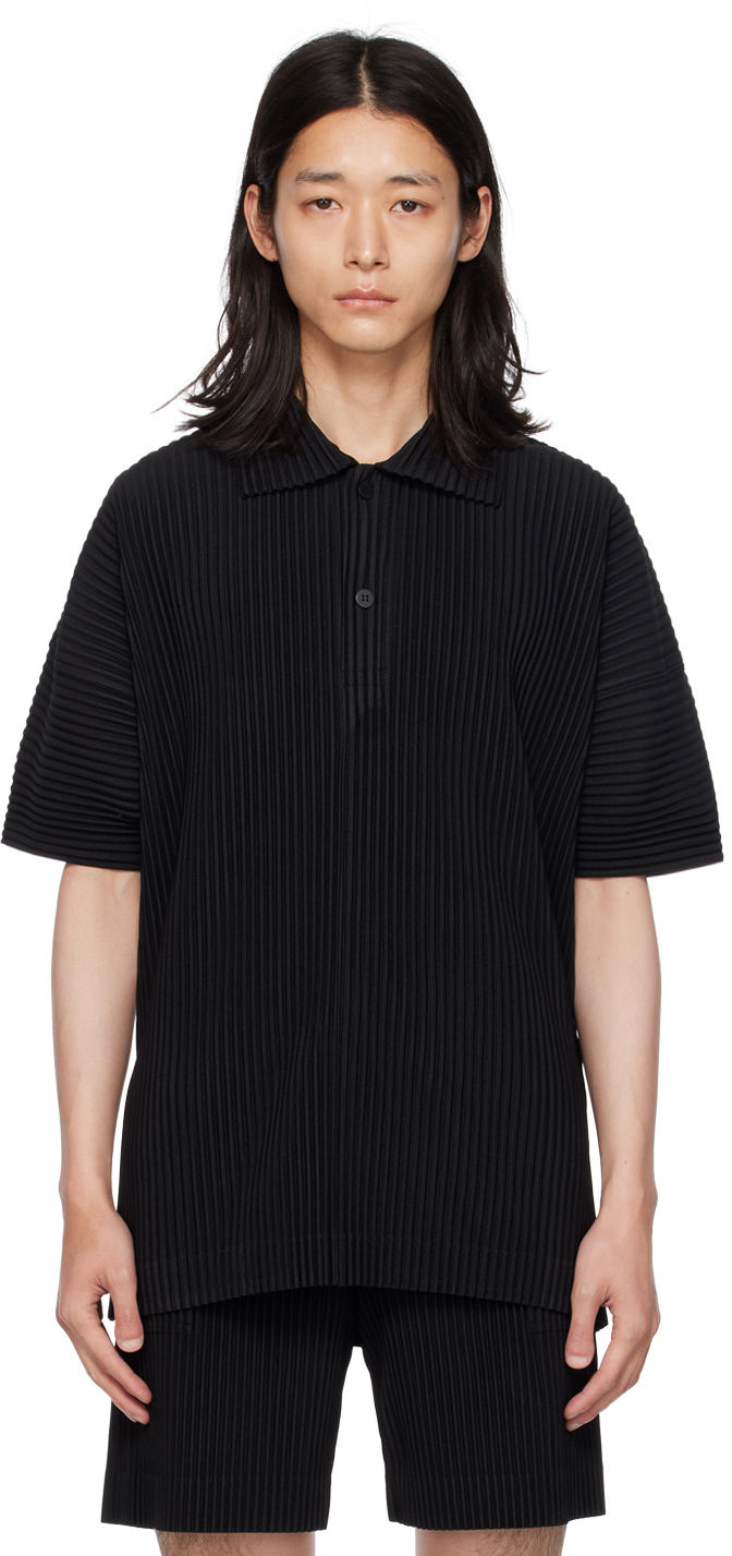 ISSEY MIYAKE BLACK MONTHLY COLOR JUNE POLO