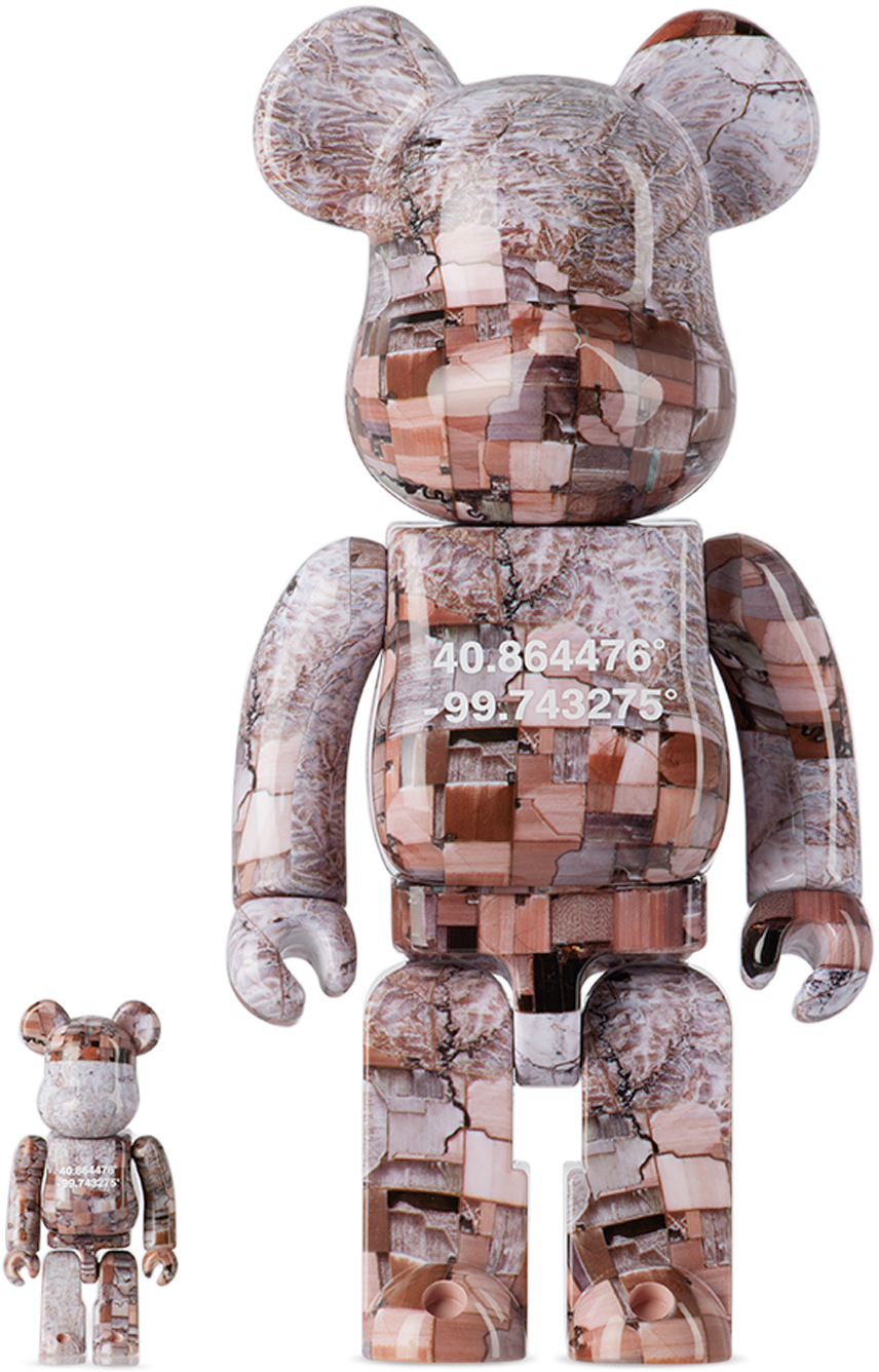 Ensemble de figurines Bearbrick Benjamin Grant Overview brunes, 100% et ...