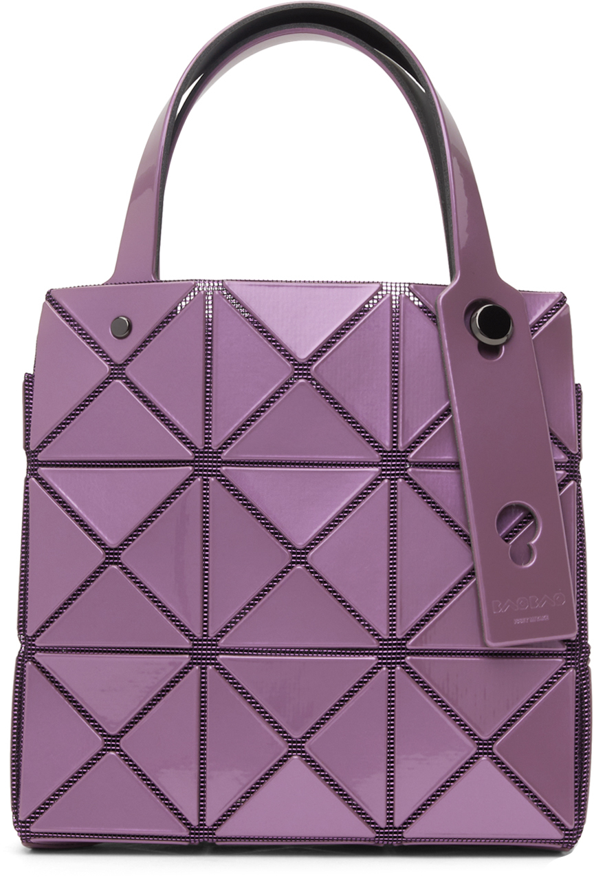 BAO BAO ISSEY MIYAKE: Purple Small Carat Bag | SSENSE