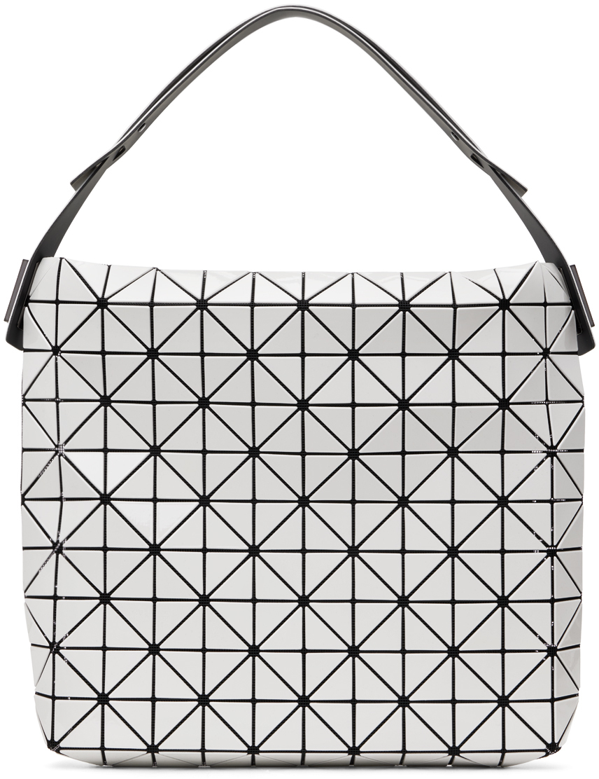 Bao Bao Issey Miyake White Baguette Shoulder Bag