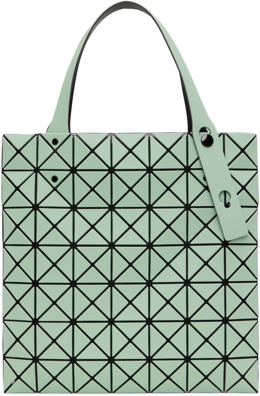 Bao Bao Issey Miyake Green Prism Frost Tote In Pistachio Green