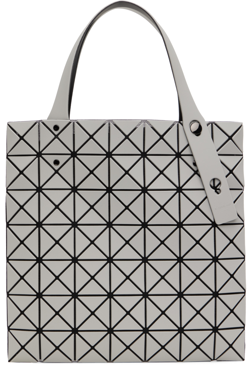Bao Bao Issey Miyake Gray Prism Frost Tote In 10 Ice Gray