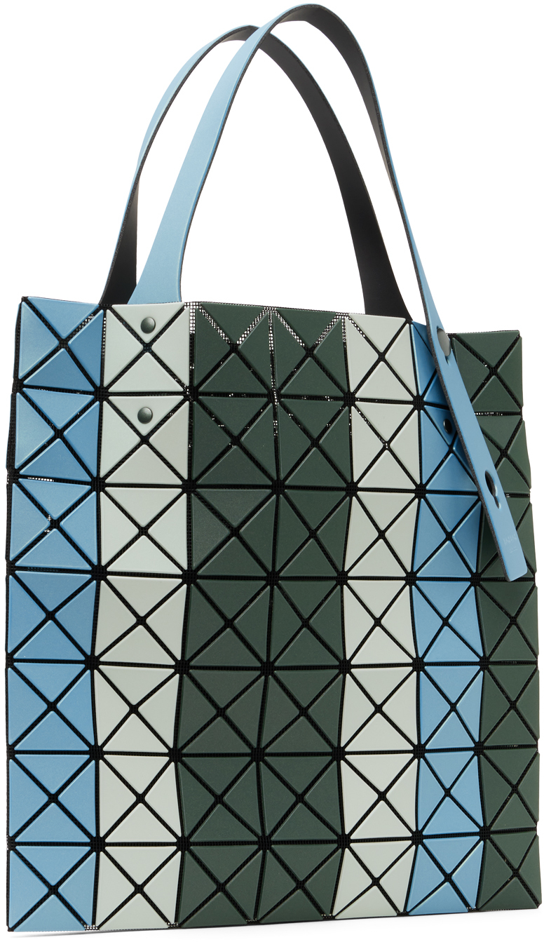 BAO BAO ISSEY MIYAKE Green & Blue Prism Stripe Tote | Smart Closet