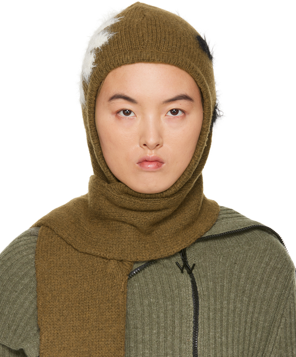 Khaki Hooded Scarf