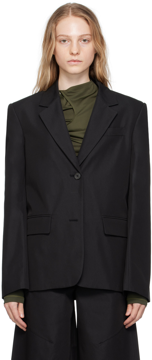 Black Single-Breasted Blazer