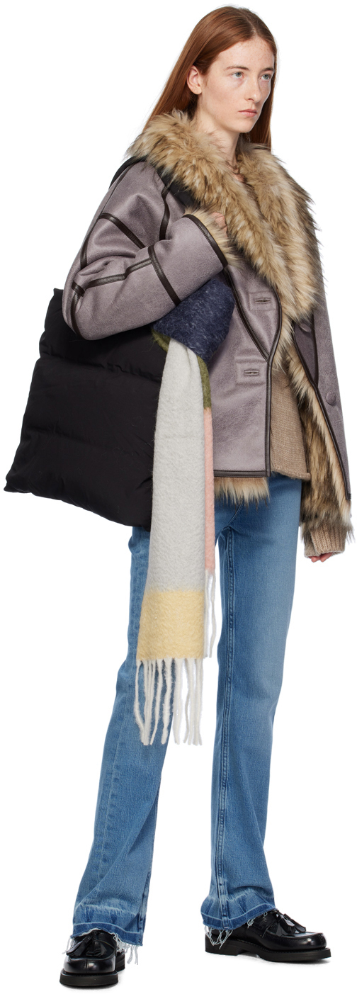 OPEN YY Brown Reversible Faux-Leather Jacket | Smart Closet