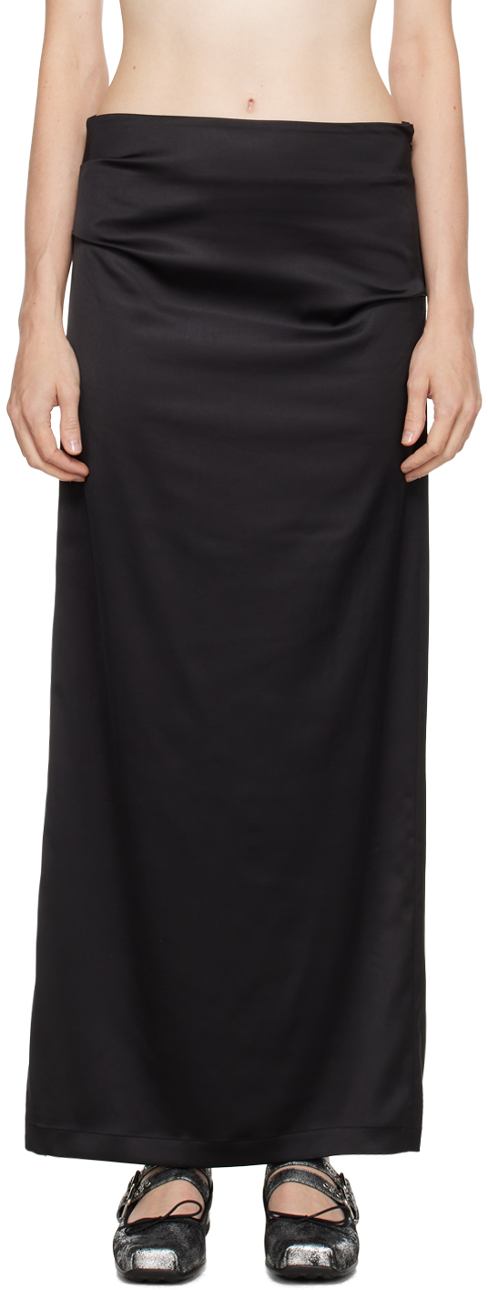 Black 'Do It Better' Maxi Skirt