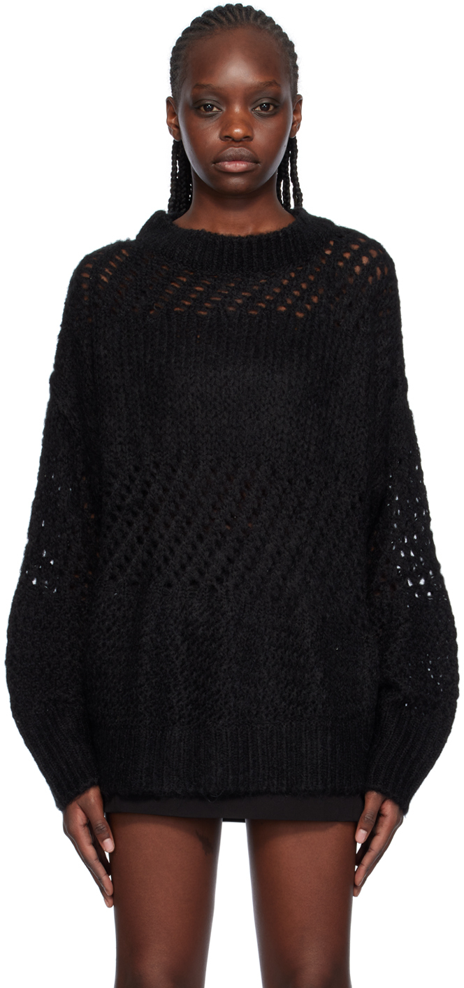 Lesugiatelier Black Crewneck Sweater