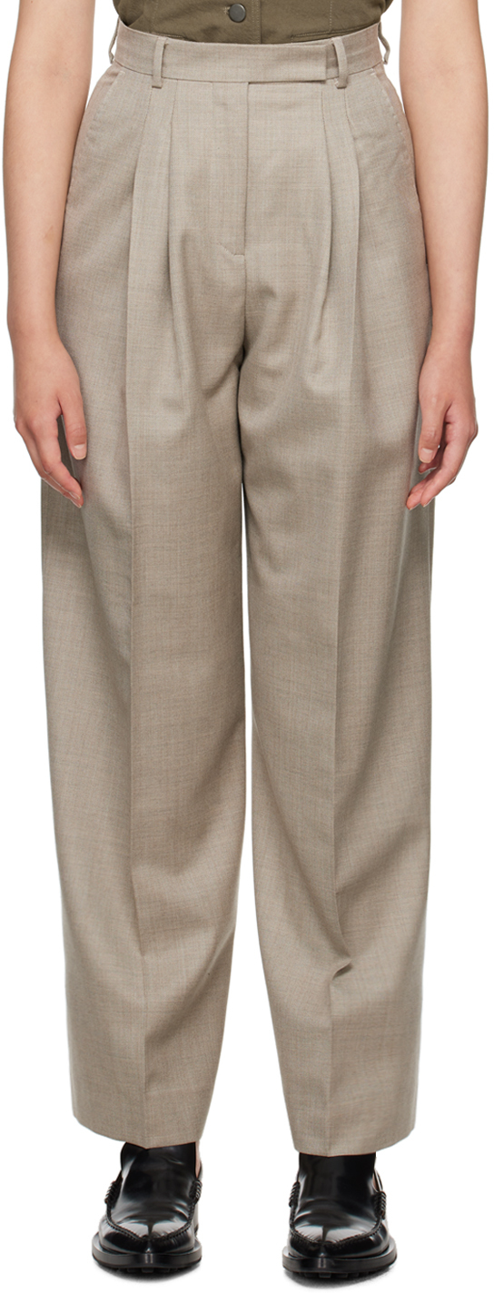【関税込み】Mark Kenly Domino Tan グレー Pemma トラウザーズ Gray Pemma Trousers by Mark Kenly Domino Tan Studio on Sale