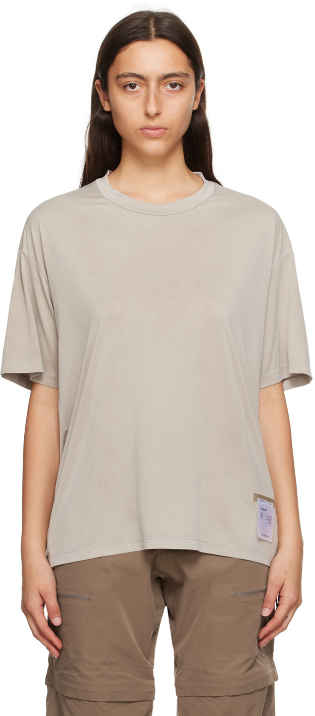Satisfy Neutral Auralite Running T-shirt In Grey