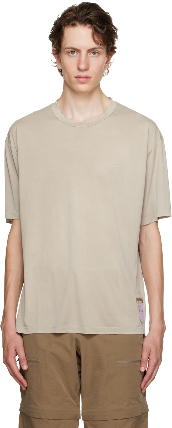 Satisfy Ssense Exclusive Gray T-shirt In Mineral Dune