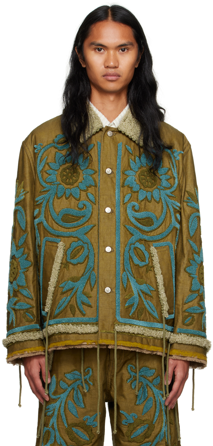 Craig Green Tapestry Jacket in Green for Men