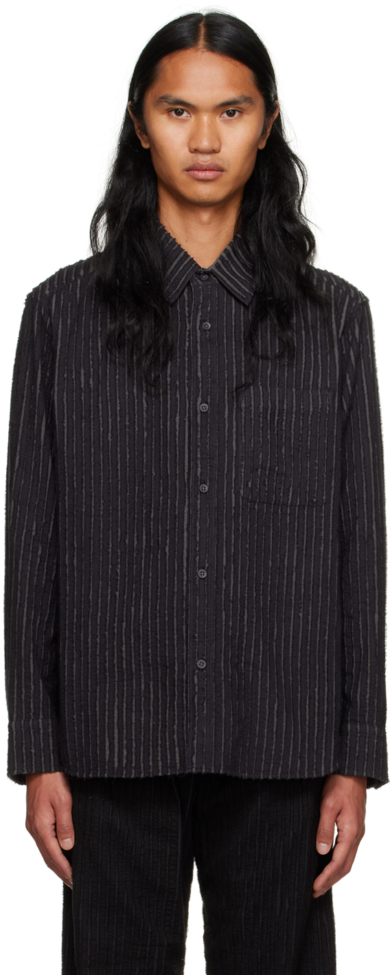 Black Stripe Shirt by Craig Green on Sale