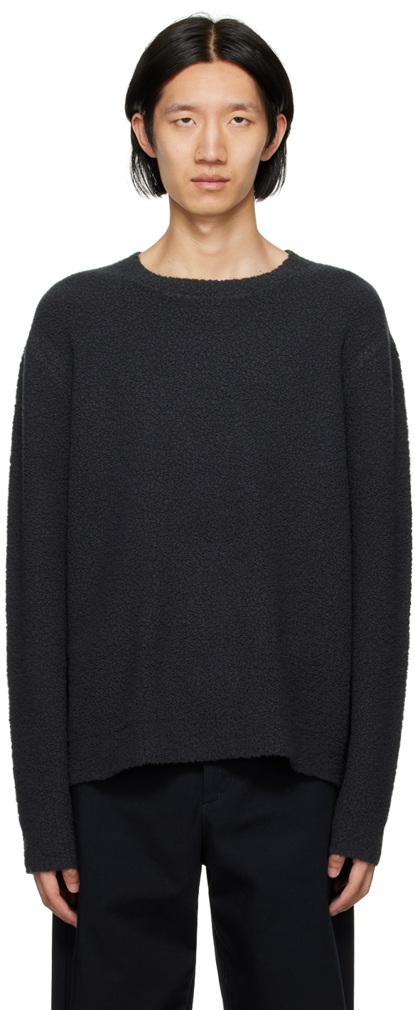 Craig Green Gray Felt Patch Sweater In Dark Grey