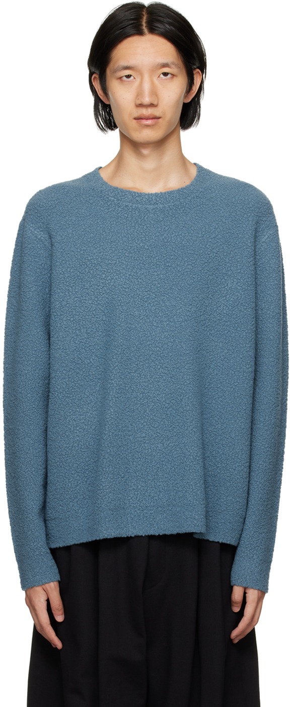 Blue Felt Patch Sweater