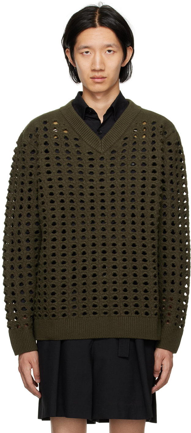 Craig Green Green Grate Sweater In Light Olive