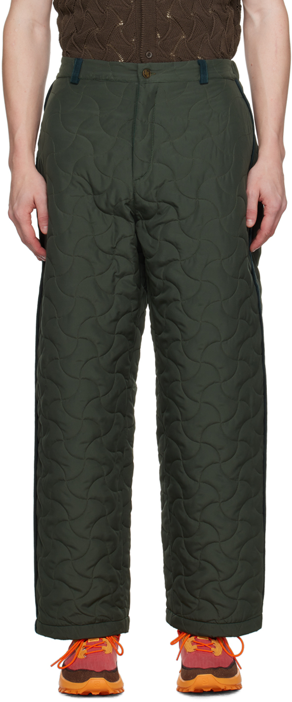 Khaki Quilted Trousers
