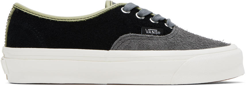 Vans: Black & Gray OG Authentic LX Sneakers | SSENSE Canada