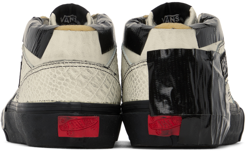 off white half half sneakers