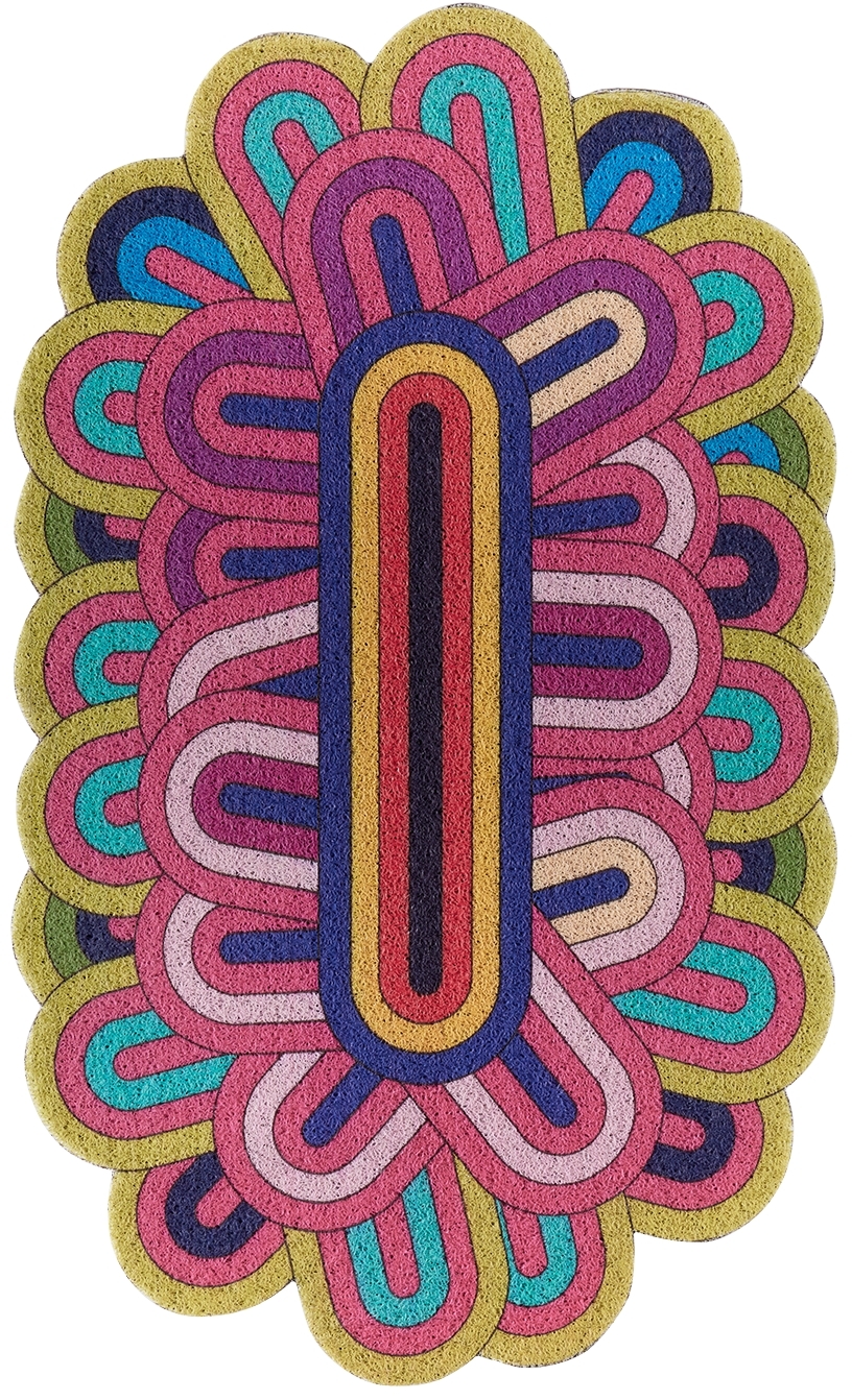 Curves By Sean Brown Multicolor Archway Door Mat
