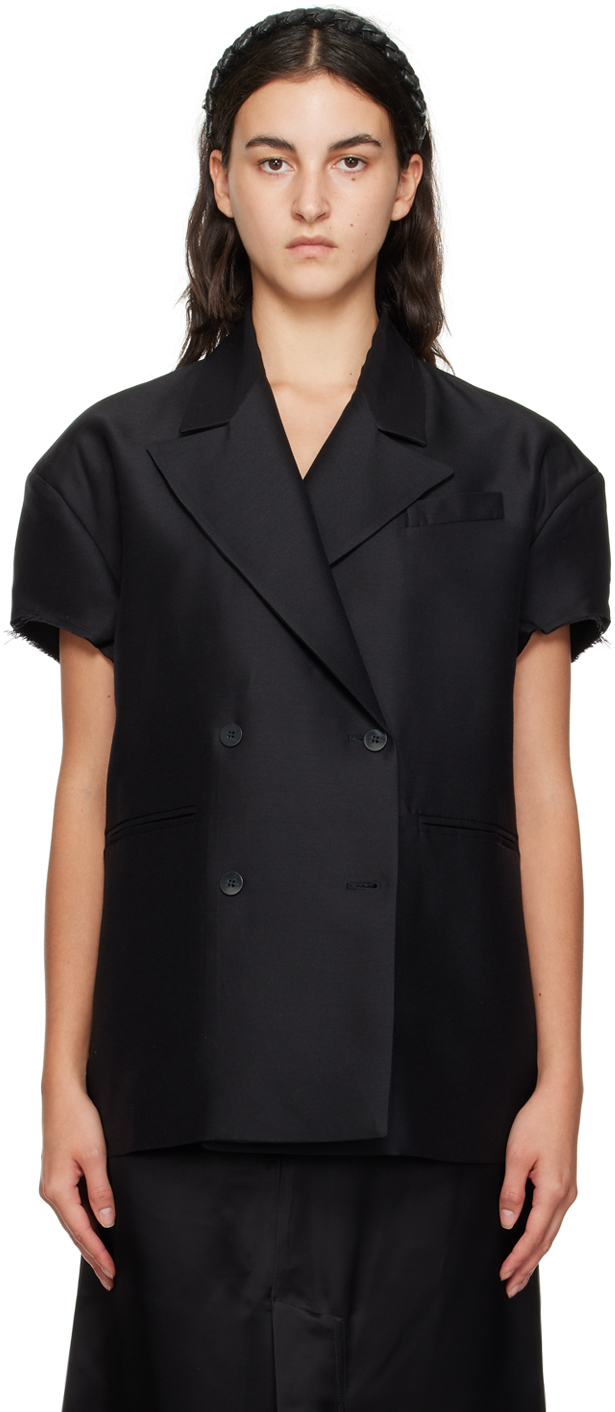 Black Taglio Blazer by Niccolo Pasqualetti on Sale