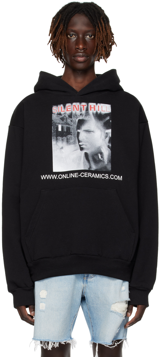 ONLINE CERAMICS BLACK 'WELCOME TO SILENT HILL' HOODIE