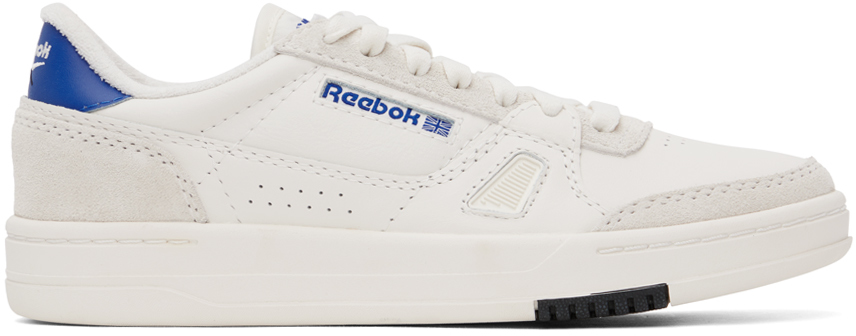 White & Blue LT Court Sneakers