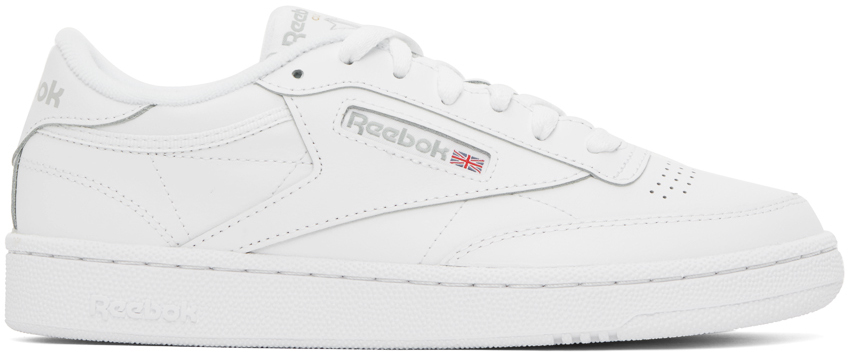 Reebok White Club C 85 Sneakers In White/charcoal