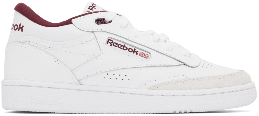 Reebok Club C Mid Ii Revenge Leather Mid-top Trainers In White Vector Navy Red